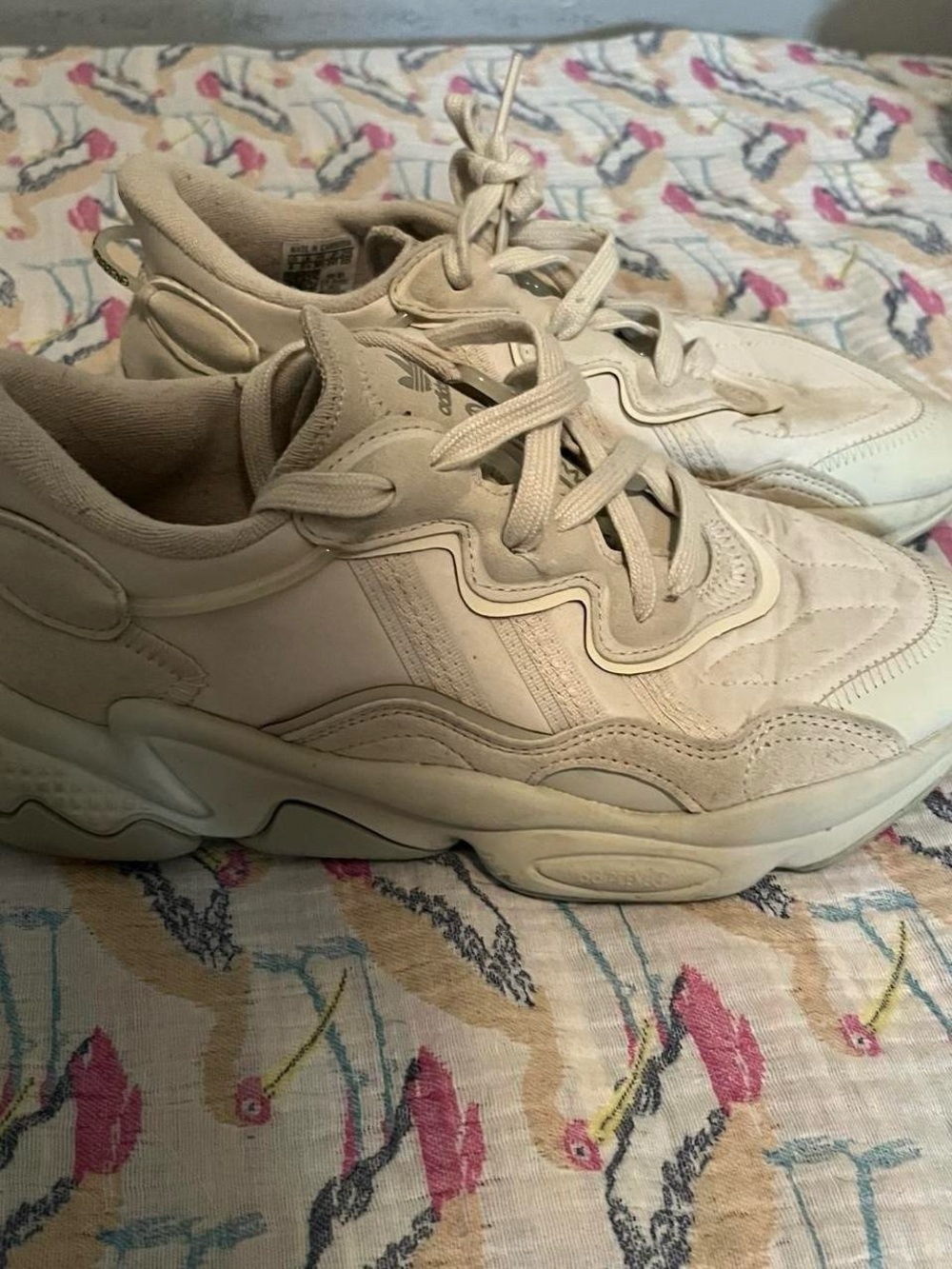 adidas Beige Cream Chunky Sneakers